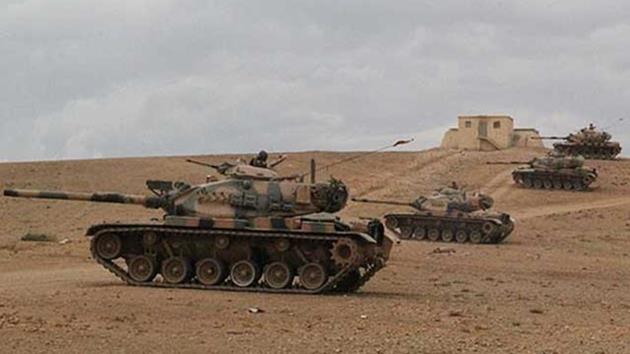 Tanklar sınırda IŞİD’e karşı pozisyon aldı