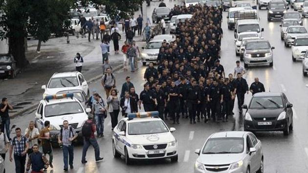 Çevik Kuvvet polisleri eylem yaptı