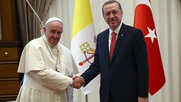 Erdoğan: Papa’yla aynı düşünüyoruz