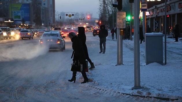 Kazakistan’da hava sıcaklığı -40