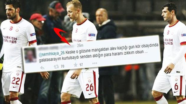 Galatasaraylı futbolcu maç sonrası o mesaja bakın ne cevap verdi!
