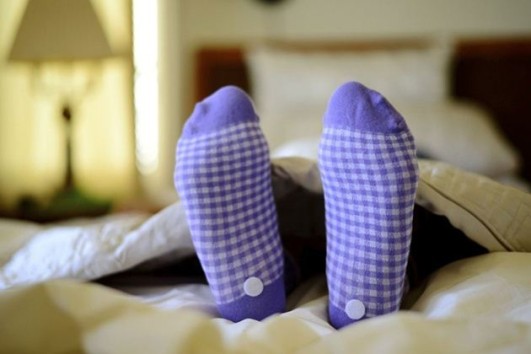 Çipler çorabın tabanında yer alıyor.