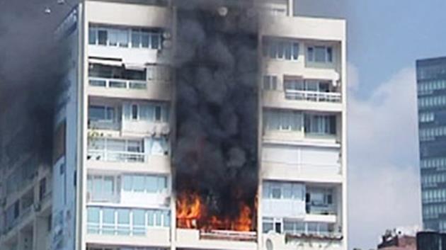 İstanbul Mecidiyeköy’de yangın
