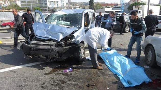 E-5’te zincirleme kaza: 1 ölü