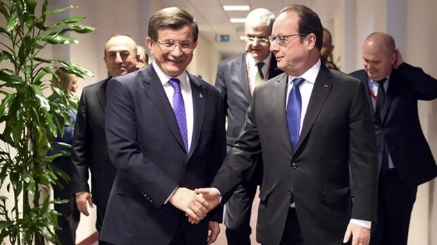 Davutoğlu-Hollande -Brüksel