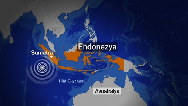 Endonezya’da 7,9 büyüklüğünde deprem