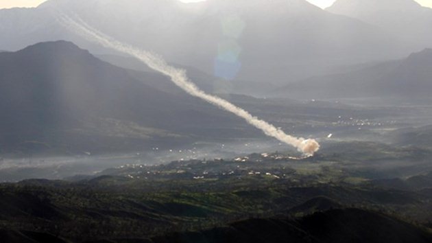 Obüsler PKK hedeflerini vurdu
