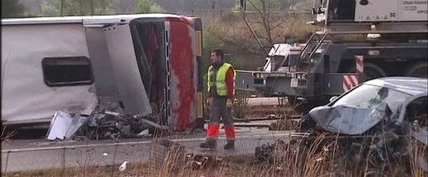 Erasmus otobüsü kaza yaptı: 14 ölü