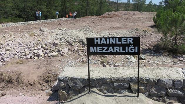 ”Vatan Hainleri Mezarlığı”na ilk defin