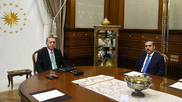 Cumhurbaşkanı Erdoğan, MİT Müsteşarı’yla görüştü