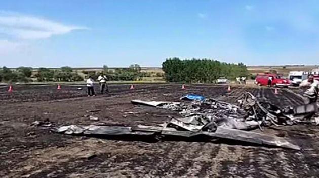 Tekirdağ’da eğitim uçağı düştü
